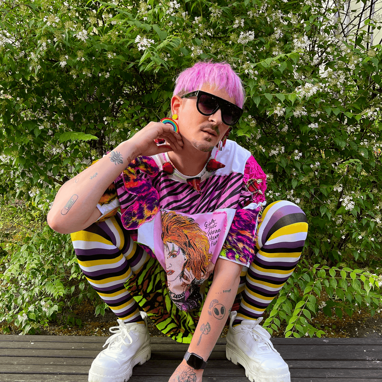 Pride Striped Tights - Elliot