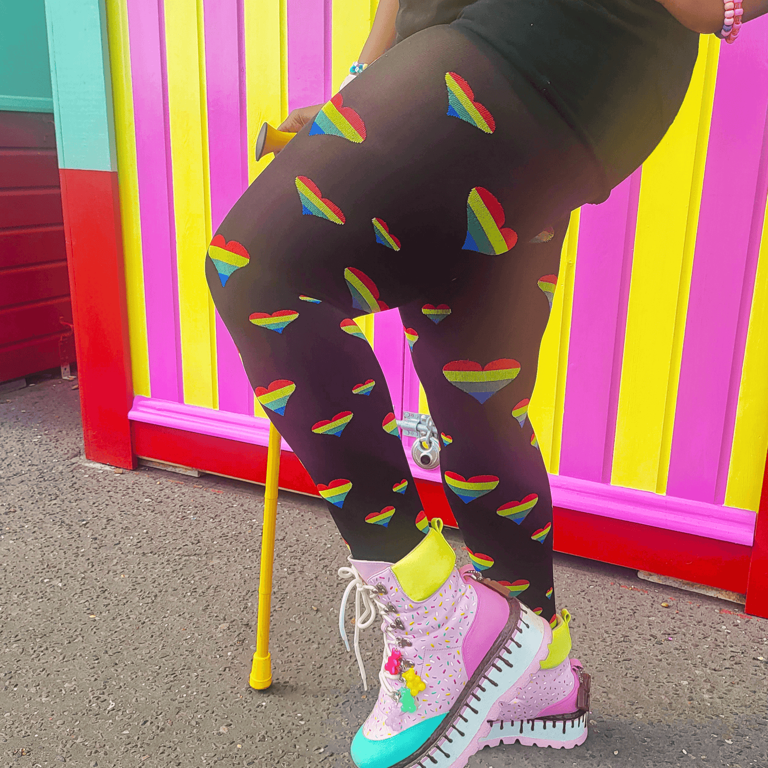 Pride Rainbow Heart Tights - Love is Love