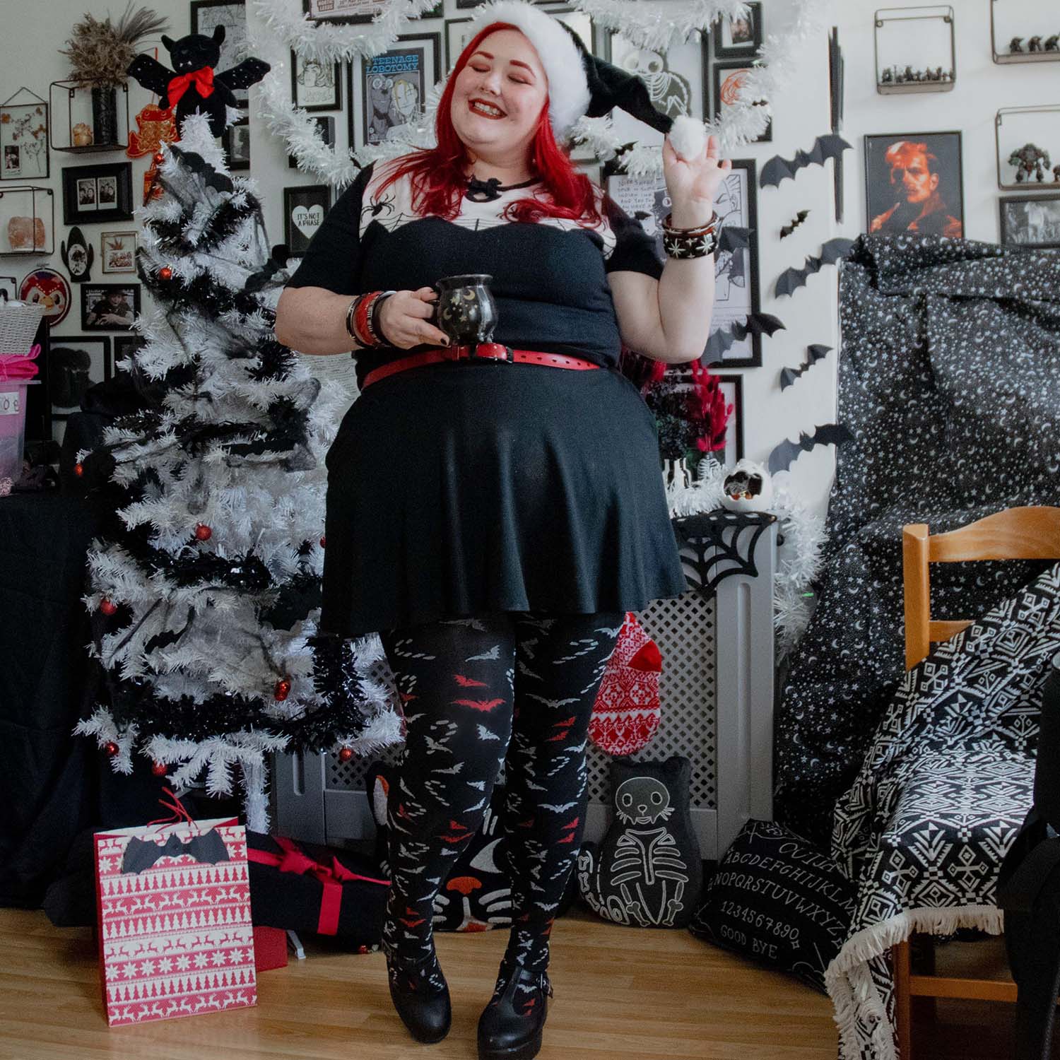 80 Denier Opaque Tights - Bad Santa