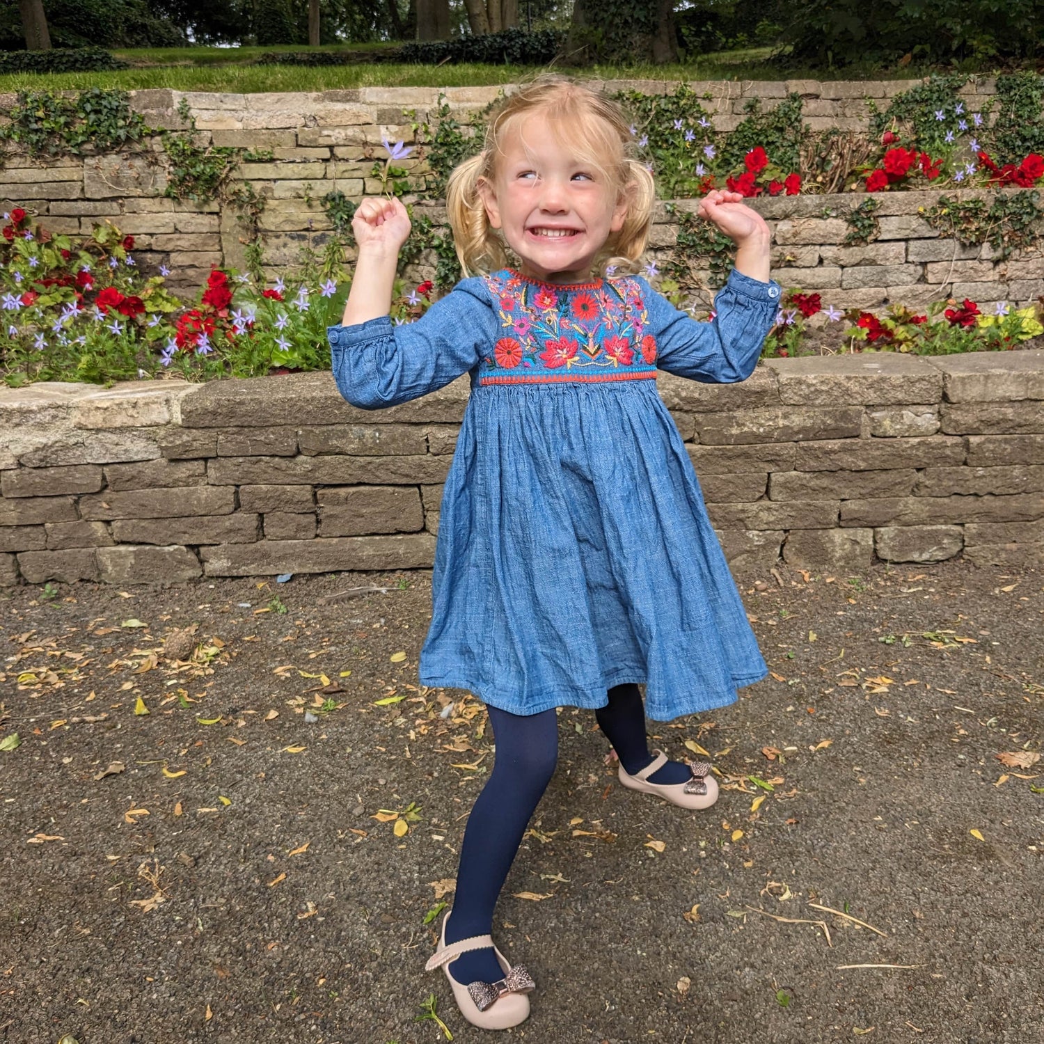 50 Denier Kids Tights - Navy