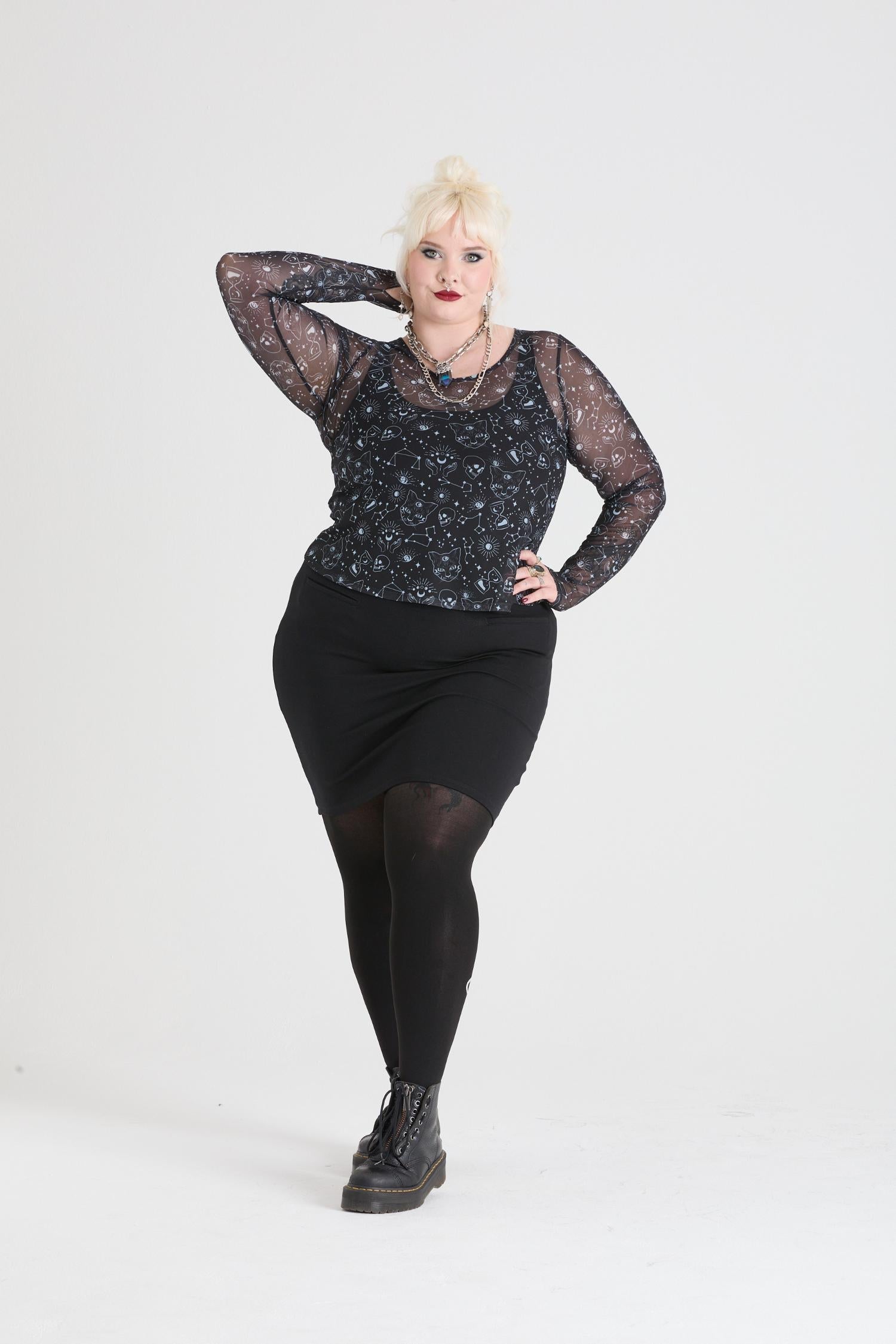 Psychic Cats Mesh Top