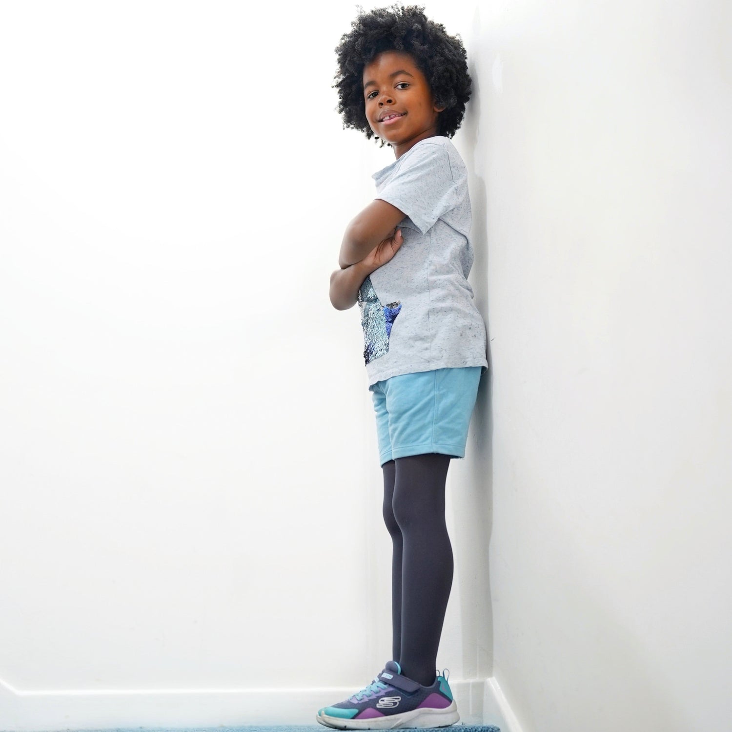 50 Denier Kids Tights - Slate Grey