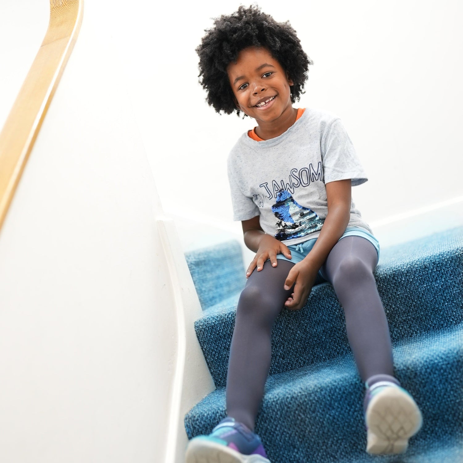 50 Denier Kids Tights - Slate Grey