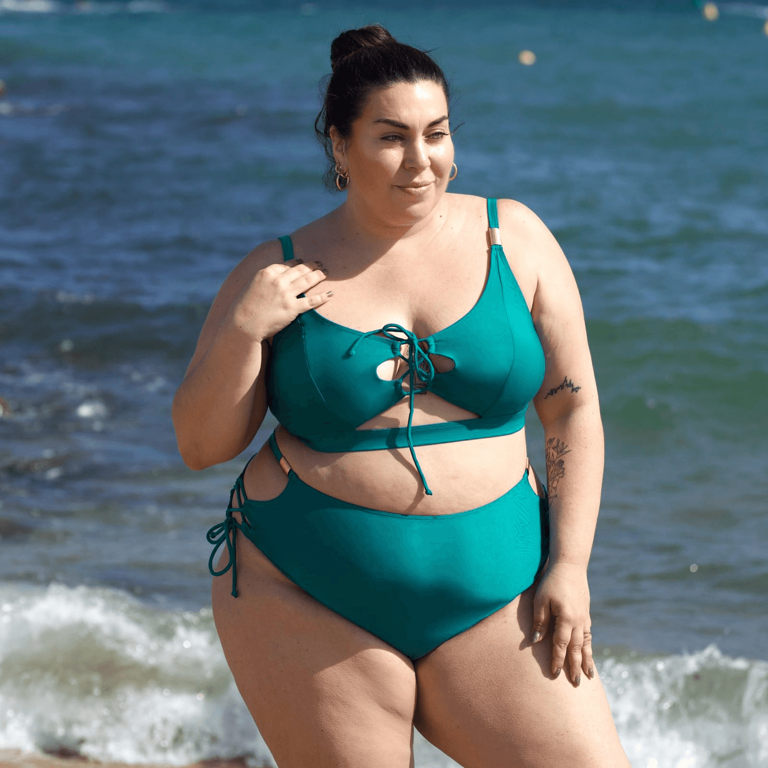 Bikini Bottoms - What Babe? - Teal - Snag