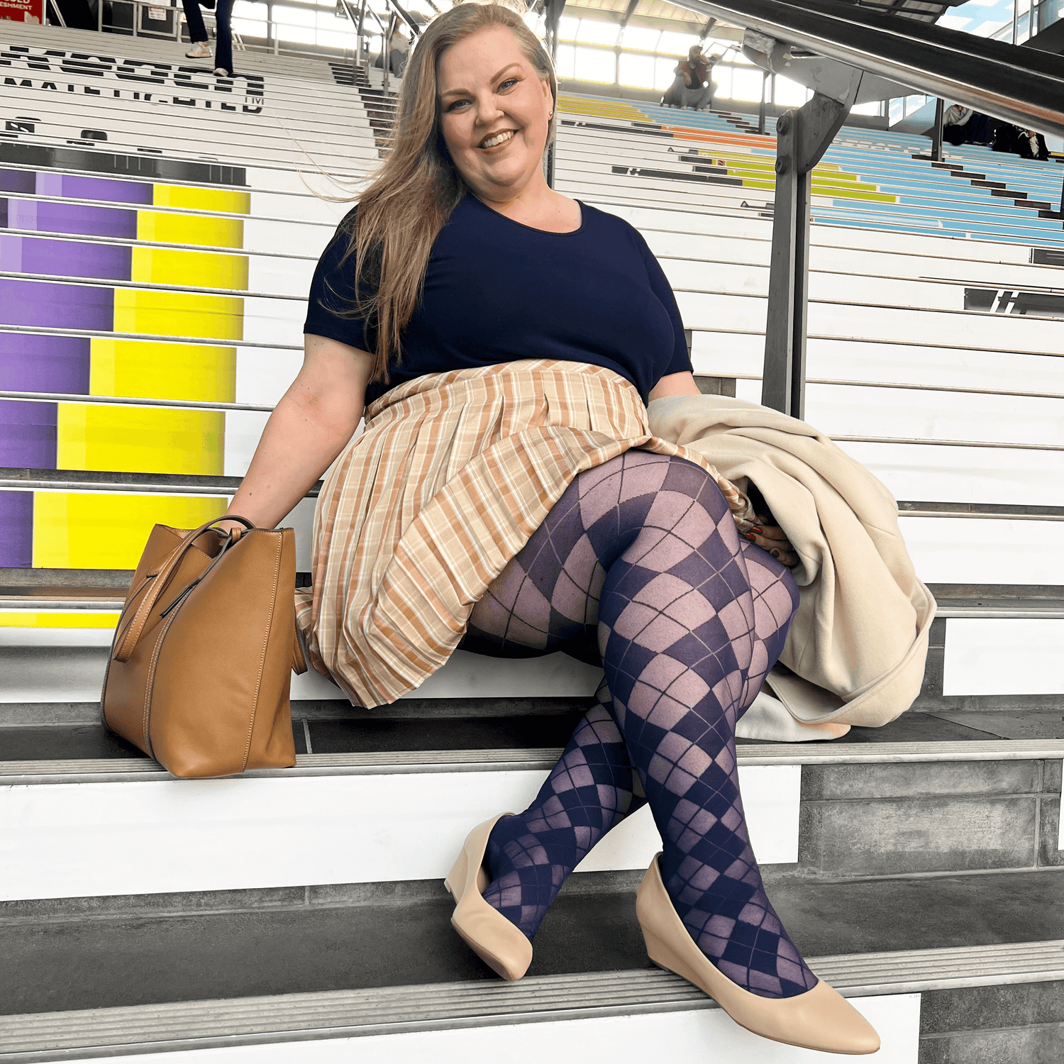 Diamond Tights - Navy - Snag