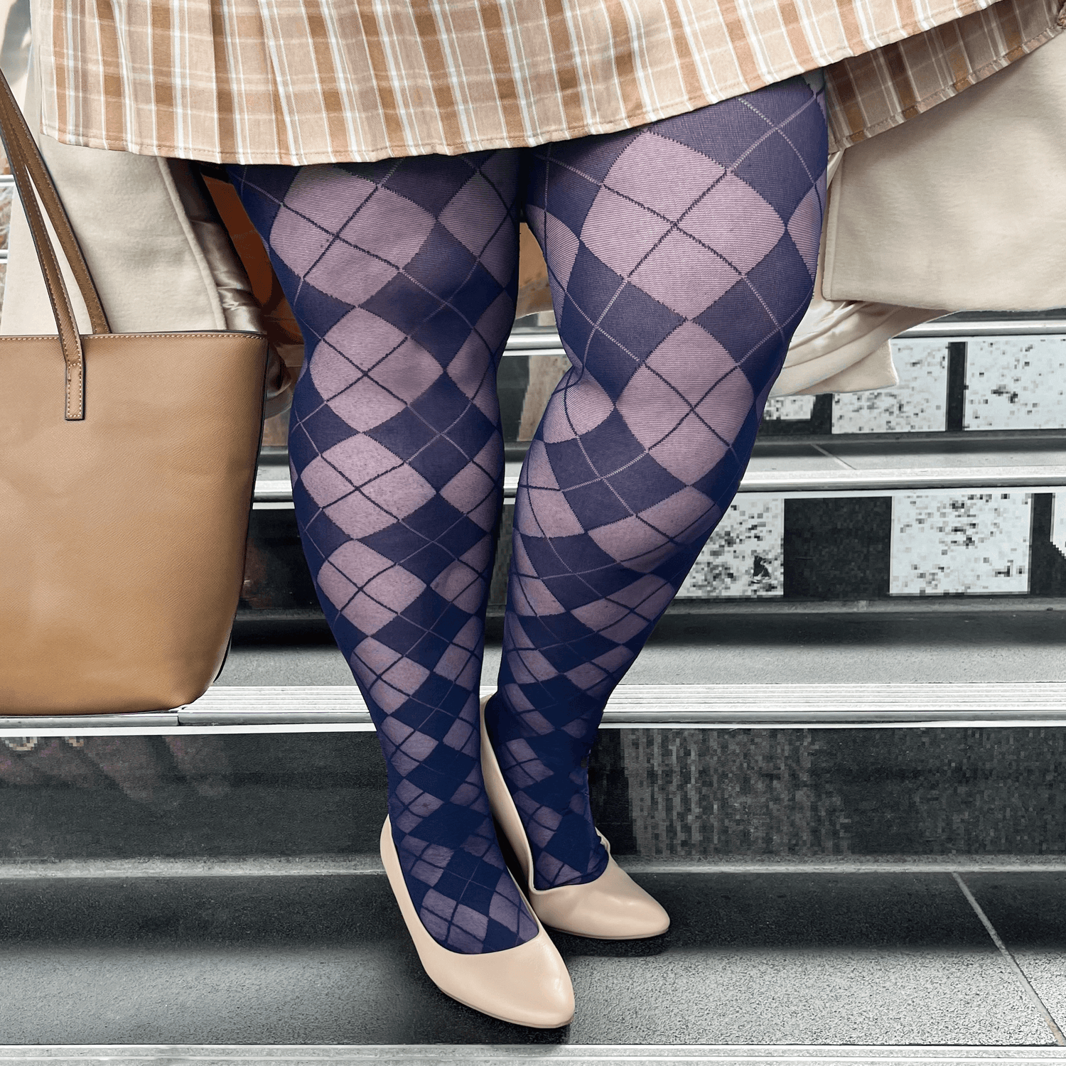Diamond Tights - Navy - Snag