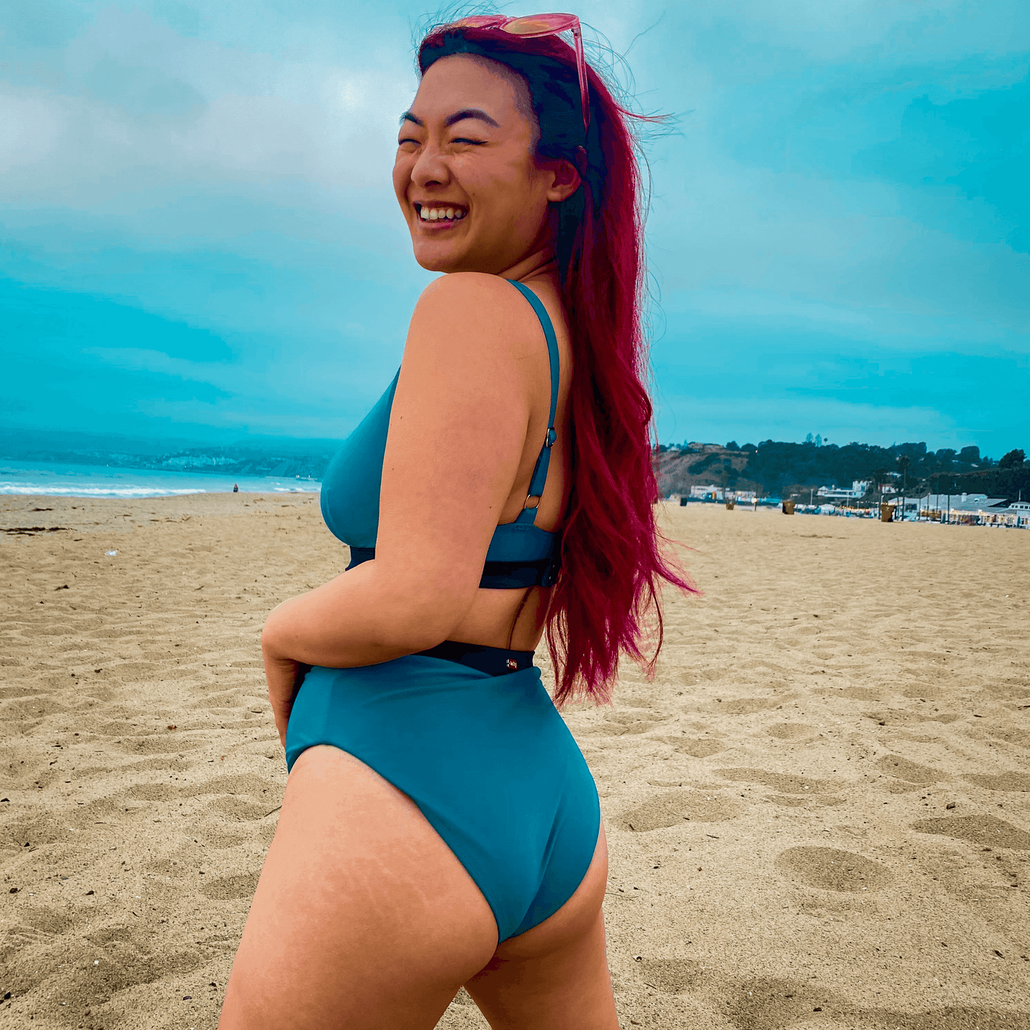 Hasta La Vista Bikini Bottoms - Teal - Snag
