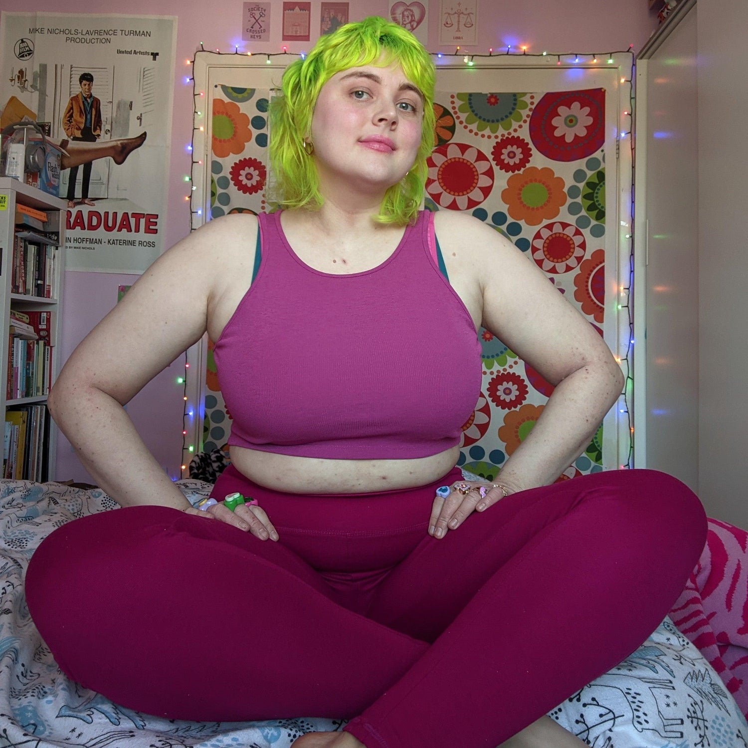 Squat Proof Long Leggings - Raspberry Pie - Snag