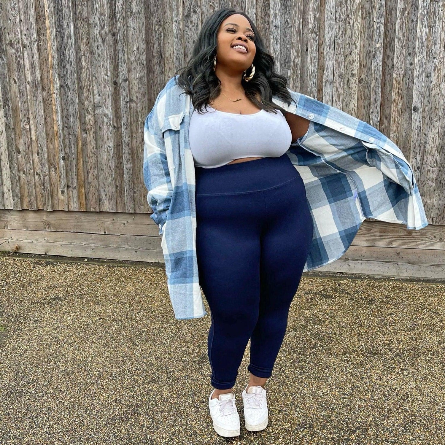 Squat Proof Short Leggings - Navy - Snag