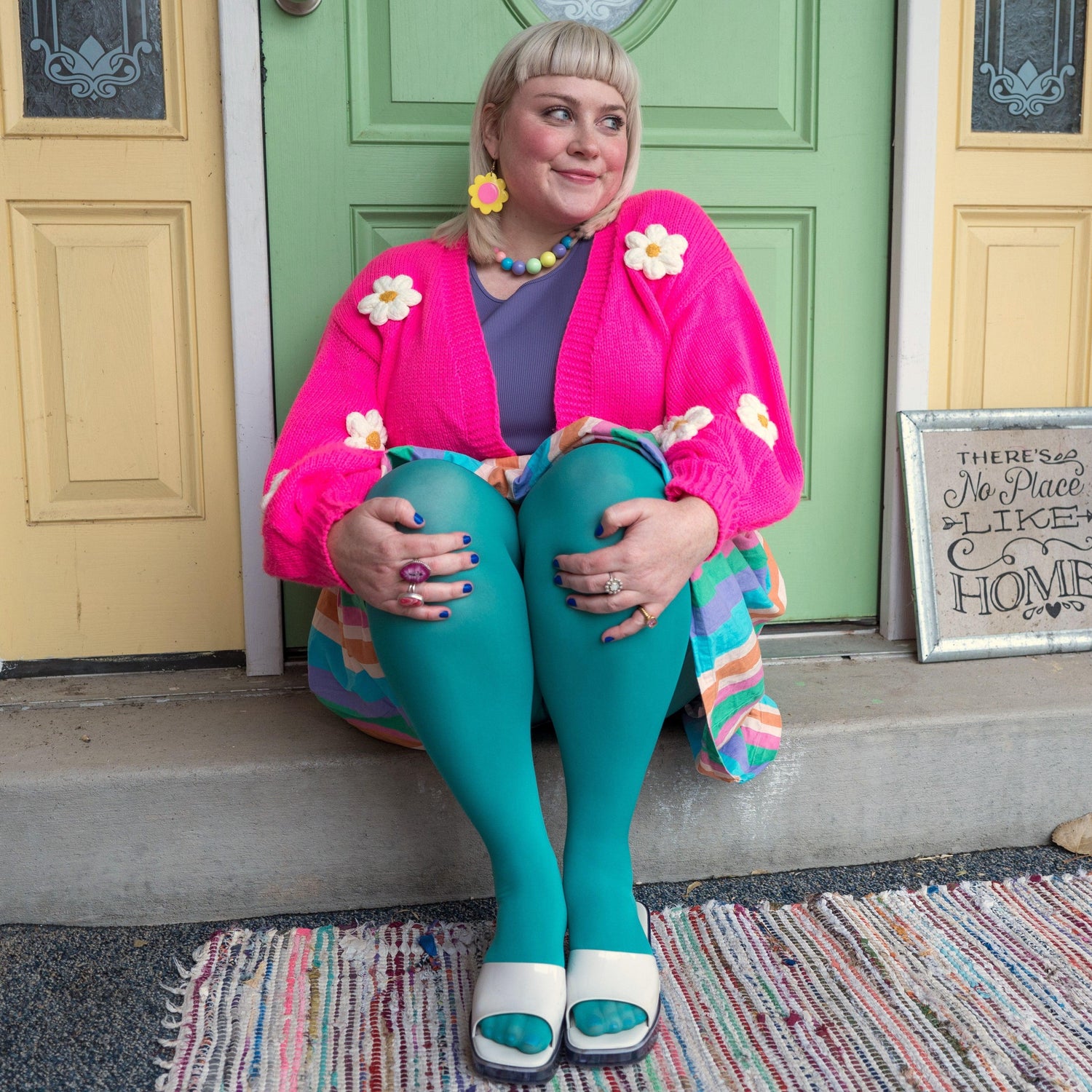 80 Denier Opaque Tights - Beach Bum
