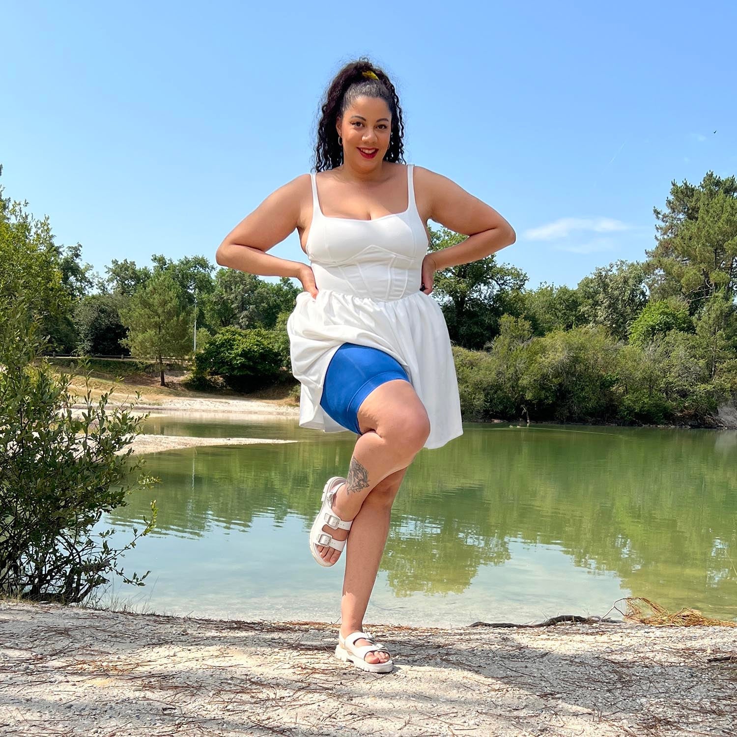 Stay Cool Chub Rub Shorts - Dolce Blue