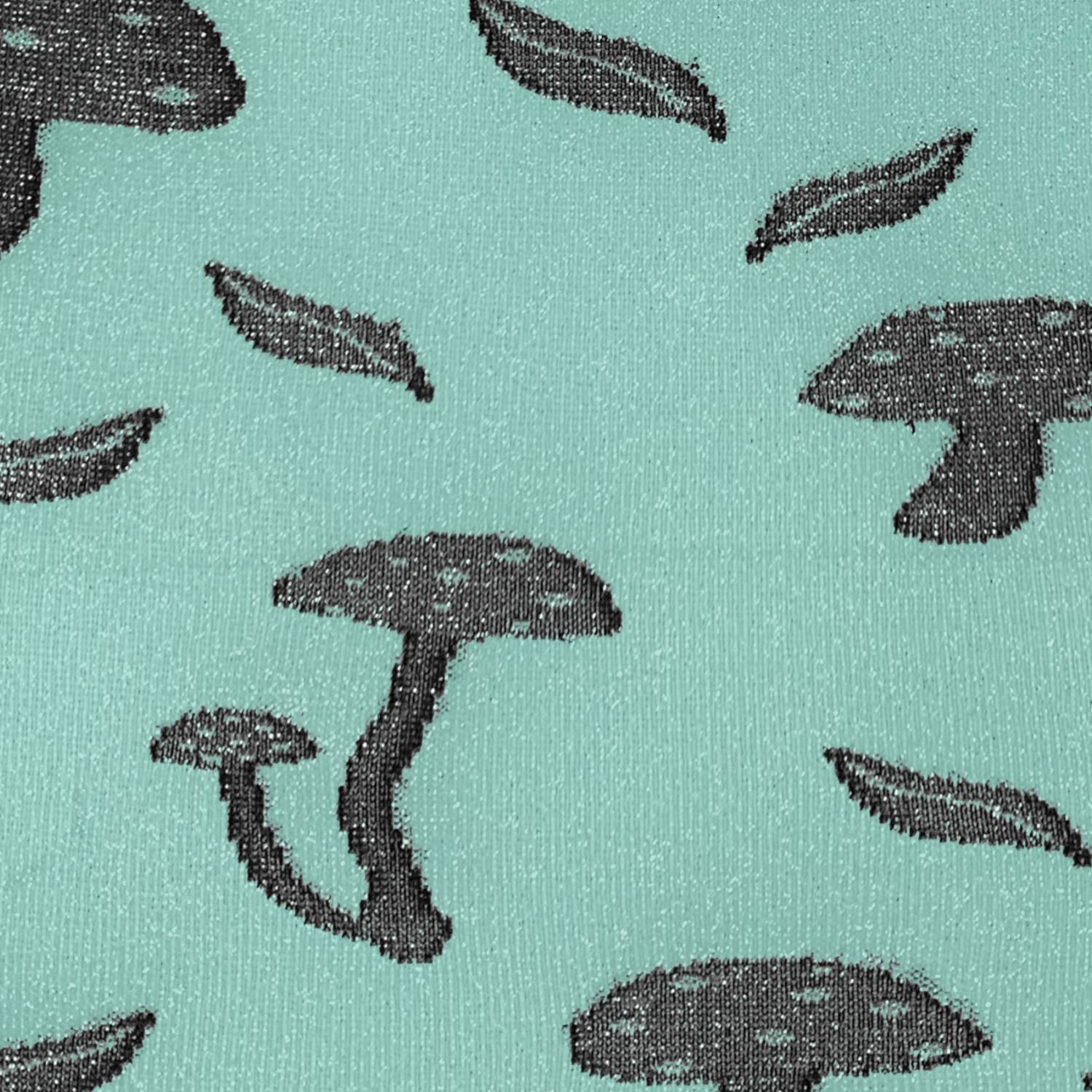 80 Denier Opaque Tights - Deathcap Mushrooms