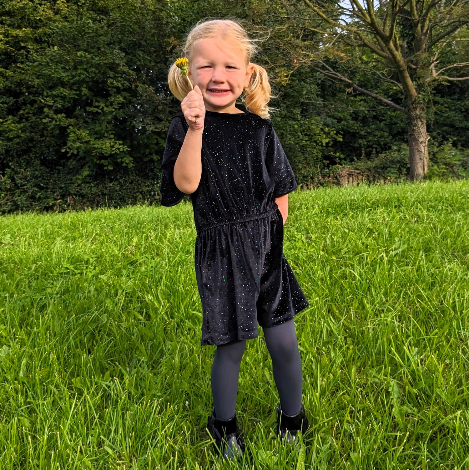 50 Denier Kids Tights - Slate Grey