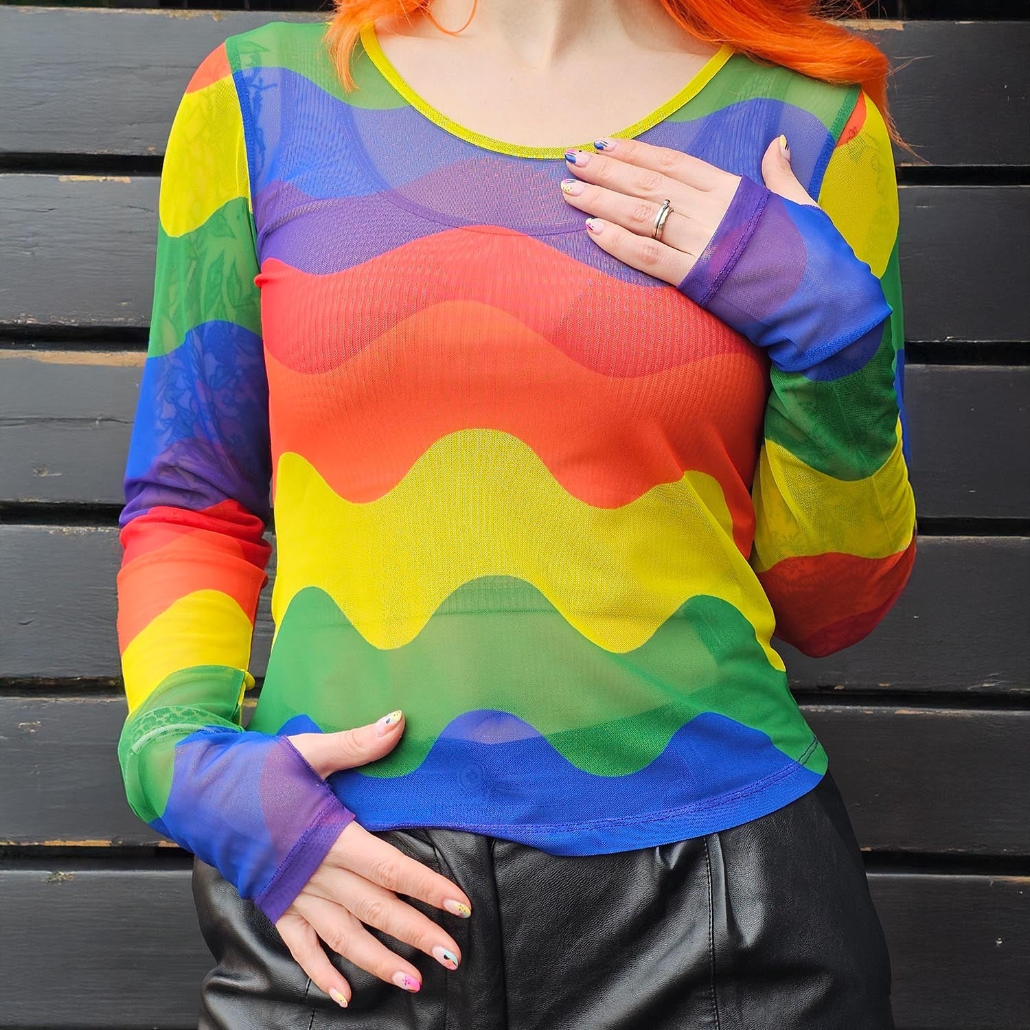 Mesh Top - Rainbeaux