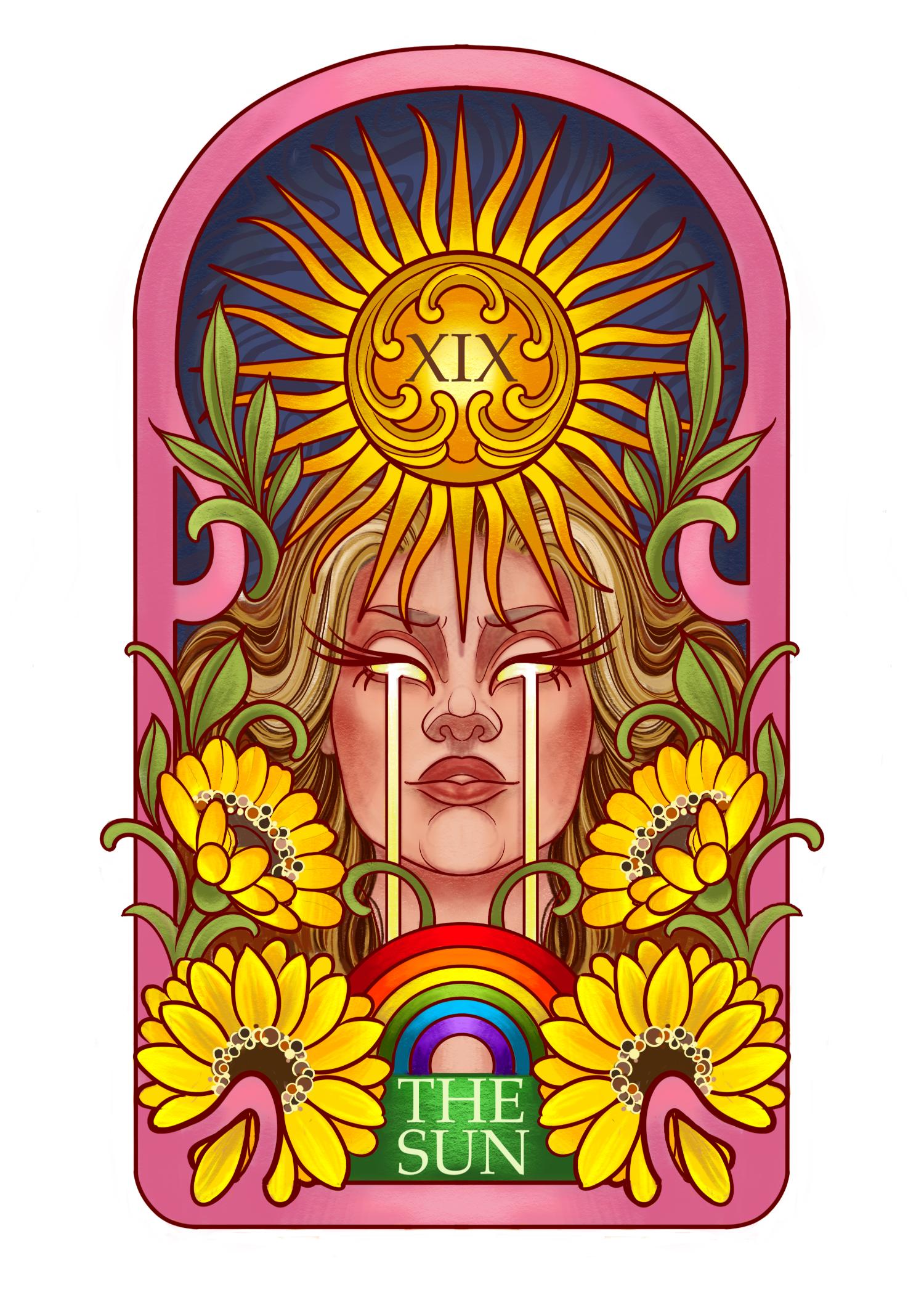 Major Arcana Baby Tee - XIX The Sun