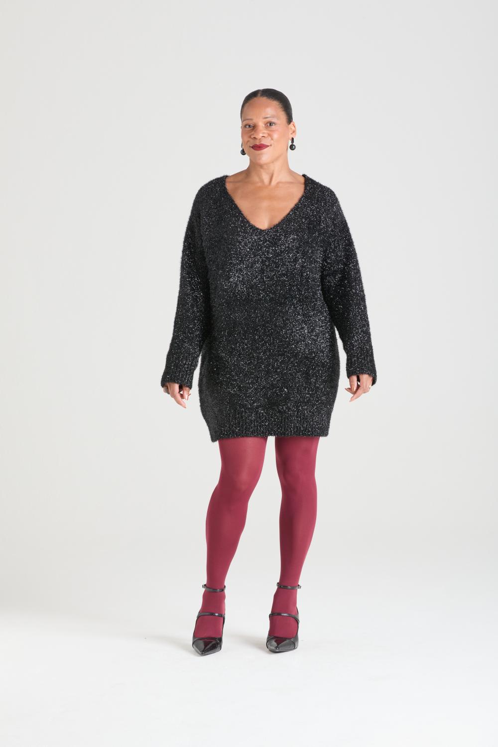 80 Denier Tights - Burgundy