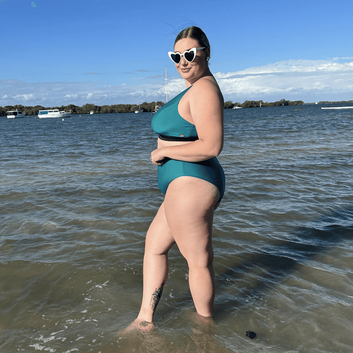 Bikini Bottoms - Hasta La Vista - Teal - Snag