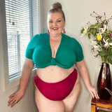 Cheeky High Leg Knickers - Raspberry Pie - Snag
