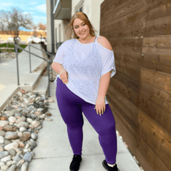 Debbie Off Shoulder Tee - White - Snag