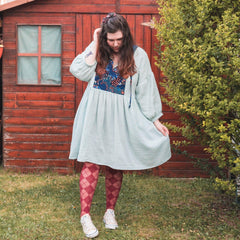Diamond Tights - Burgundy - Snag