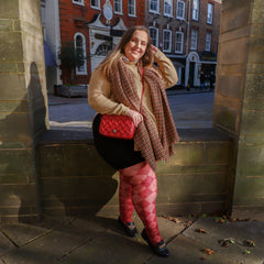 Diamond Tights - Burgundy - Snag