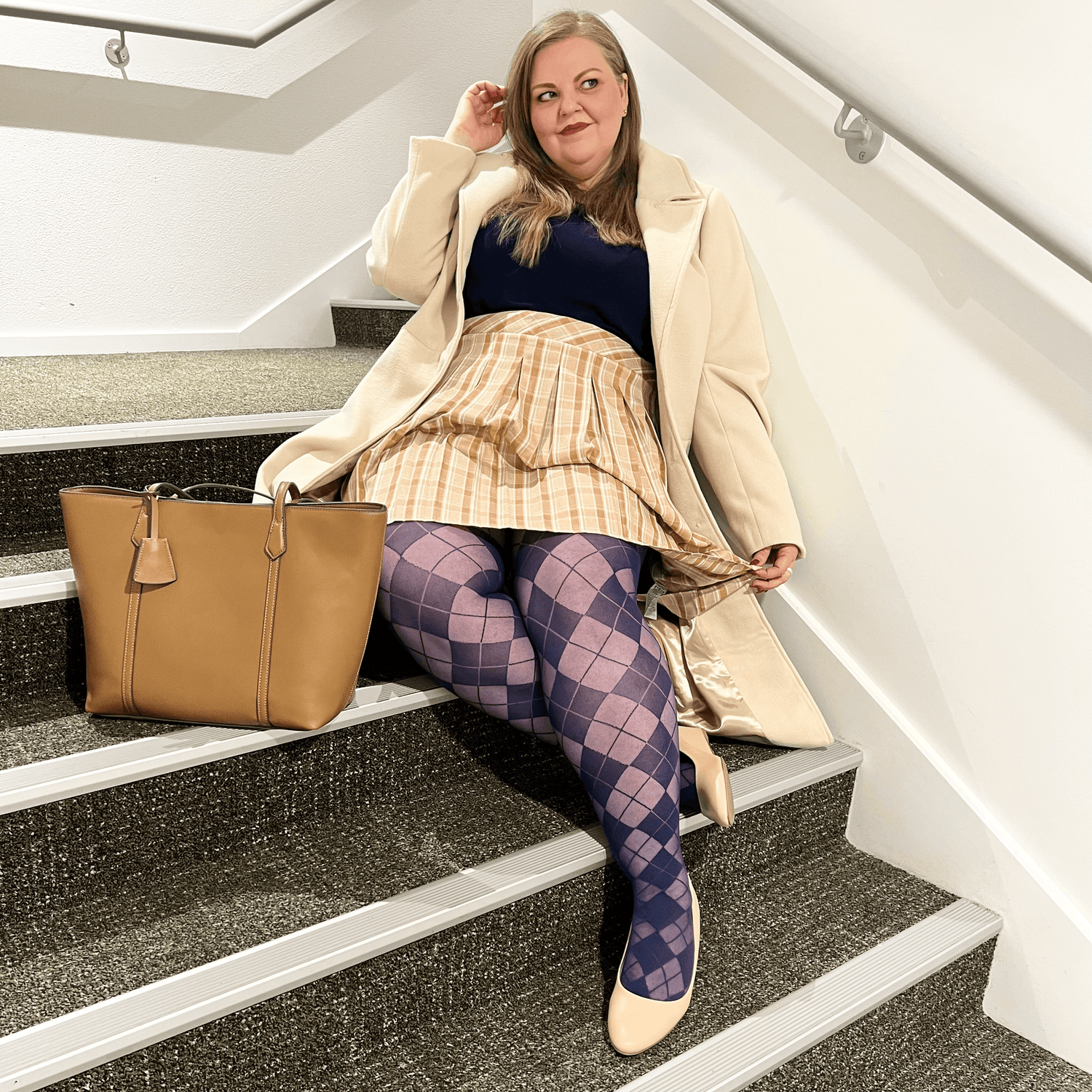 Diamond Tights - Navy - Snag