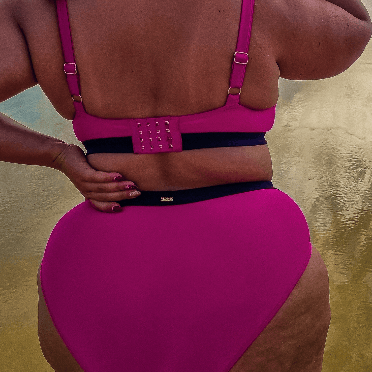 Hasta La Vista Bikini Top - Hot Pink - Snag