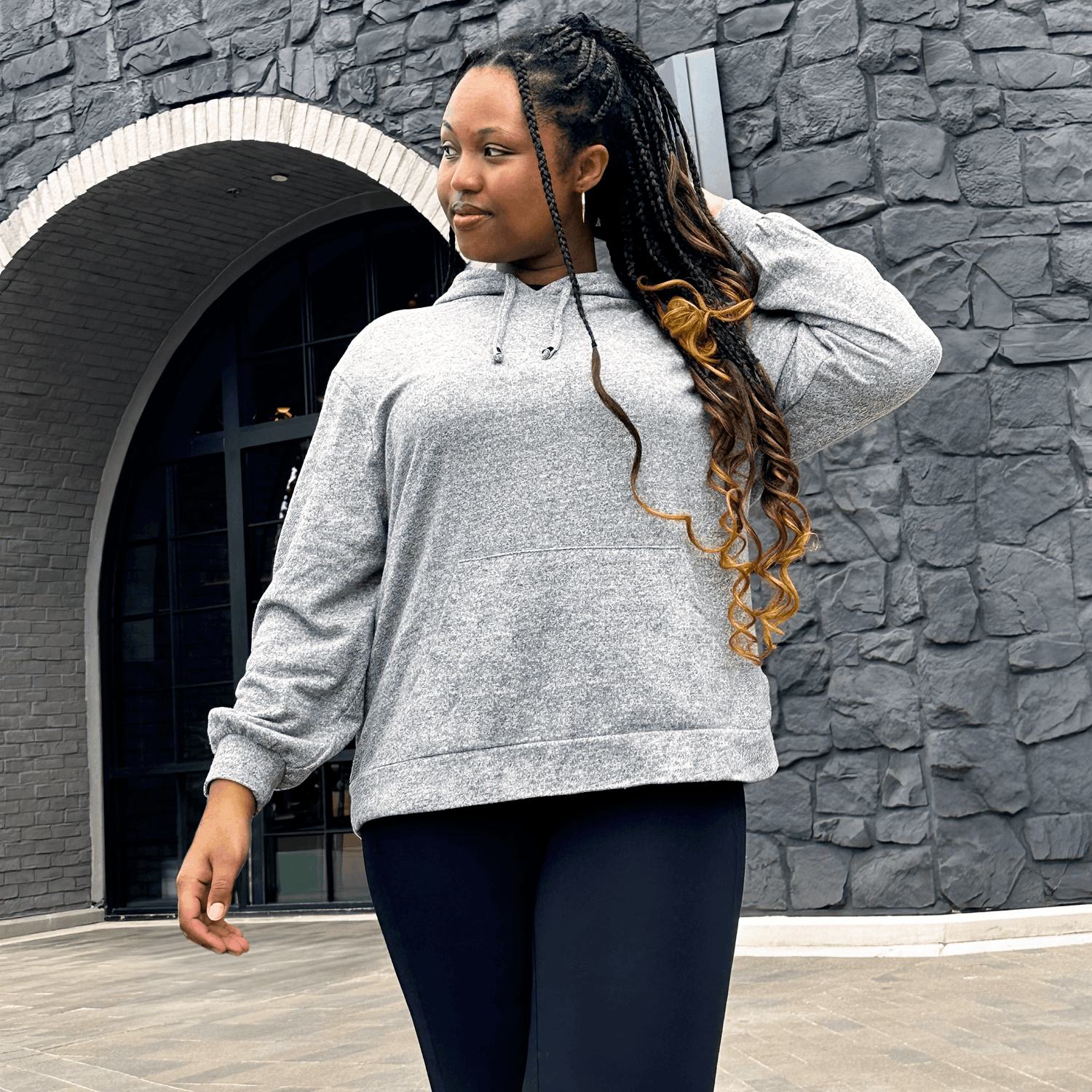 Hoodie - Grey Marl - Snag
