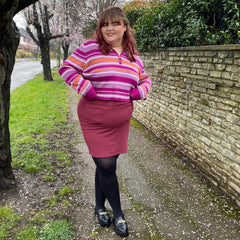 Mini Skirt - Burgundy - Snag