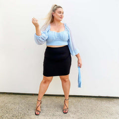 Pencil Skirt - Black - Snag