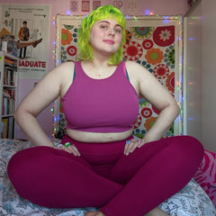 Squat Proof Long Leggings - Raspberry Pie - Snag