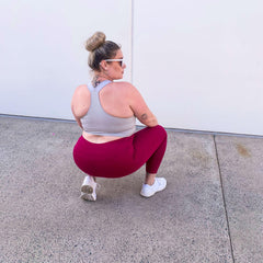 Squat Proof Long Leggings - Raspberry Pie - Snag