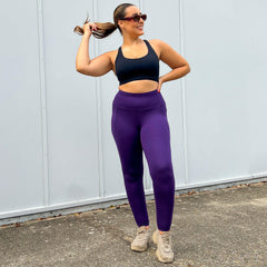 Squat Proof Long Leggings - Suffragette Purple - Snag