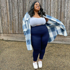 Squat Proof Short Leggings - Navy - Snag