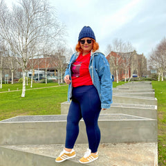 Squat Proof Short Leggings - Navy - Snag