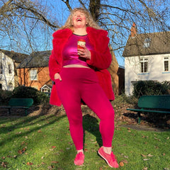 Squat Proof Short Leggings - Raspberry Pie - Snag