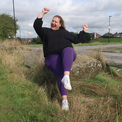 Squat Proof Short Leggings - Suffragette Purple - Snag