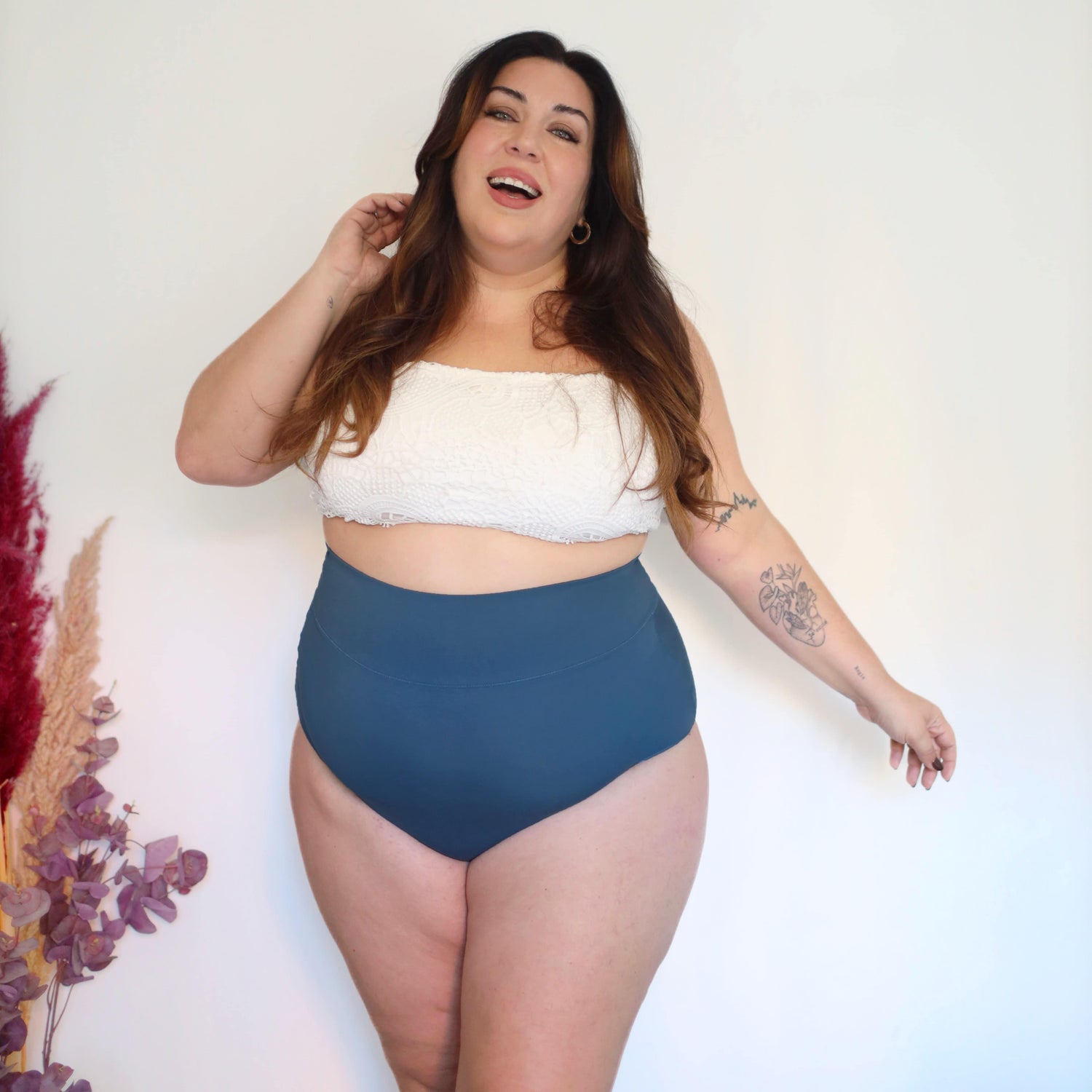 Super High Waist Knickers - Denim - Snag