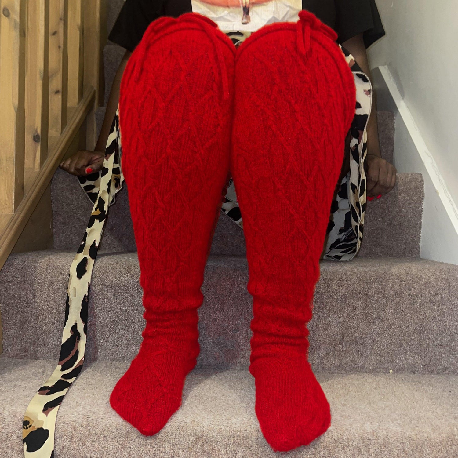 Thigh High Socks - Lobster - Snag